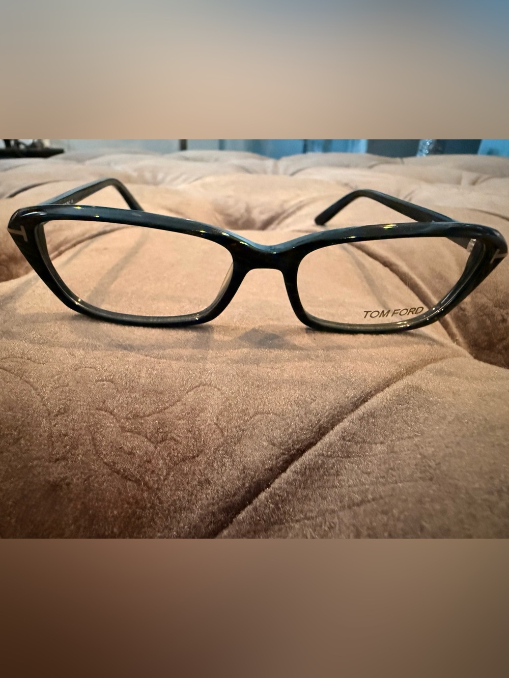 Tom Ford Black Rectangular Eyeglass Frames